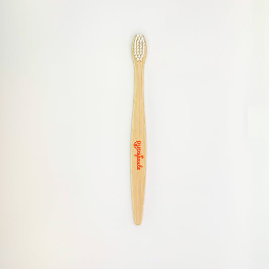 Small medium dog bamboo toothbrush