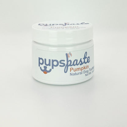 Pumpkin dog toothpaste jar