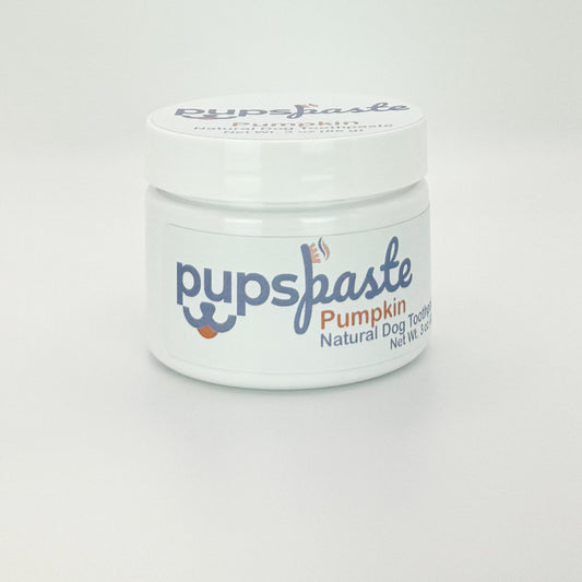 Pumpkin dog toothpaste jar